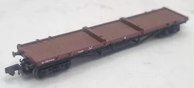 Graham Farish DB997636  N Gauge BR Prawn S&T 30T Bogie Bolster C Wagon Model • £25