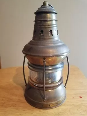 Vintage Wedge Brass Ship Anchor Lantern • $60