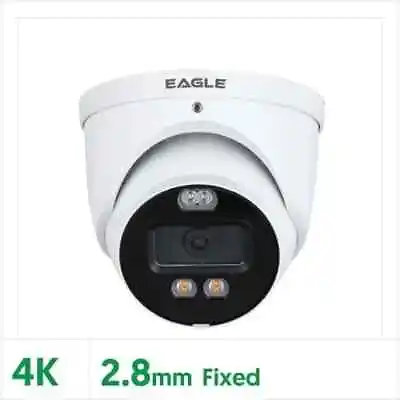 Qvis EAGLE8C-AD-TUR-FW 8MP/4K Fixed Lens Full-Colour Active Deterrence HDCVI IR • £73.99