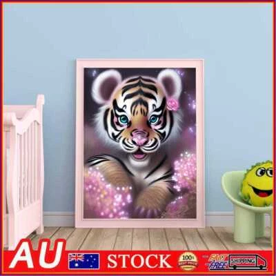 $11.89 • Buy 5D DIY Full Round Drill Diamond Painting Animal Kit Home Decoration Art Craft