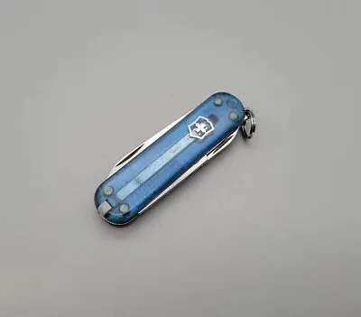 Victorinox 58mm Signature (II) Swiss Army Knife -Translucent Blue- Pen /Tweezers • $29.99