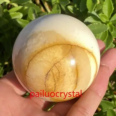 258g Natural Mookaite Jasper Ball Quartz Crystal Sphere Reiki Healing Gem 62mm • $32.83