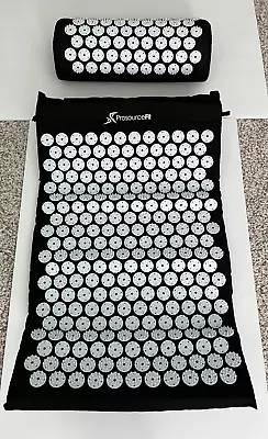 ProsourceFit Acupressure Mat And Pillow Set For Back Neck Pain Relief Black NEW • $21.79