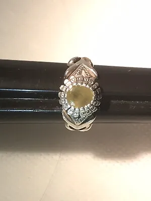 Sterling Silver Rings Antique Yellow Natural Stone Handmade For Men And Women  • $400