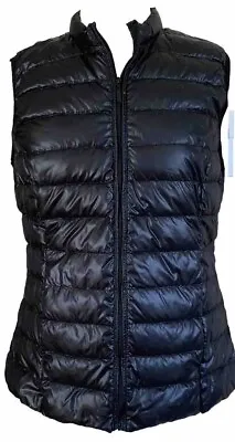 H&M Medium Women’s Black Quilted Ultra Light Black Vest • $39