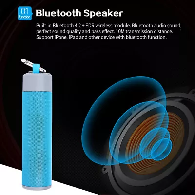 4 In 1 Bluetooth Speaker Selfie Stick Power Bank Phone Holder & Torch • £15.99