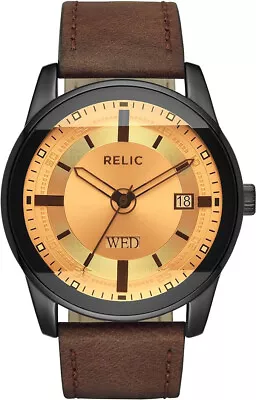 Relic By Fossil  Men's  Metal And Leather Casual Watch ZR12229 • $42.50