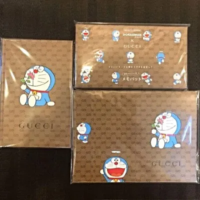 NEW GUCCI X Doraemon Collaboration Japan Notebook Memo Pad Special Letter Paper • $52.97