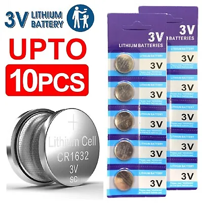 Premium CR1632 Button Battery 3 Volt Lithium Coin Cell Long Life Power Batteries • $7.99
