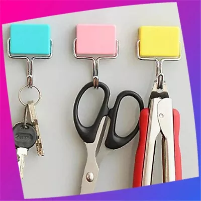 180° Magnetic Hooks With Stickers Set Powerful Strong For Refrigerator Hanger • $8.82