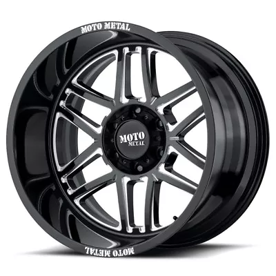 20  Black Wheels Rims LIFTED Chevy Truck 2500HD 2011-2019 8x180 Moto Metal MO992 • $1540