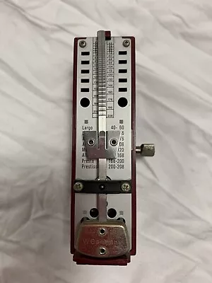 Wittner Analog Metronome Taktell Mini Red 4  • $30