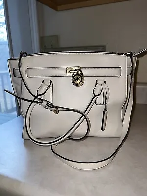 Michael Kors Hamilton Traveler White Medium Cross Bag • $55