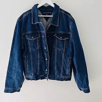 Tommy Hilfiger Mens Blue Denim Jacket - Size 2XL - Aus Postage FAST • $67.90