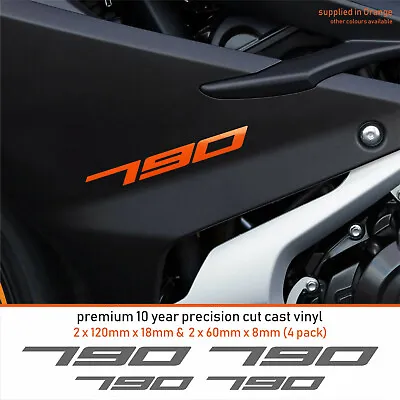 790 Decals Stickers Premium 10 Year Vinyl Any Colour Universal KTM  • $9.58