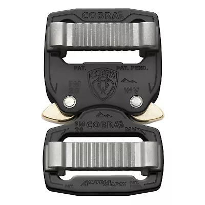 AustriAlpin Fashion Model 20mm Cobra Buckle Dual Adjustable Black - FM20KVV • £19