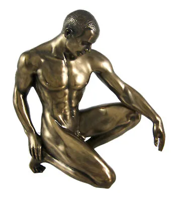 Bronze Finish Nude Male Statue Figure  Art • $59.99