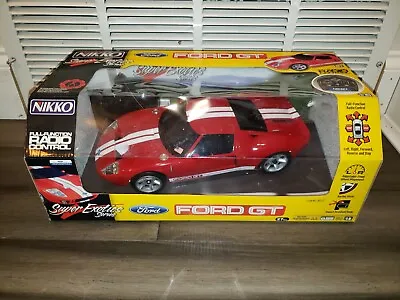 Vintage Nikko Radio Control Ford GT Red Race Car 1/16 Scale BRAND NEW! • $118.87