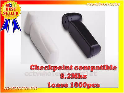 Security Black Pencil Tag Hard Tag 1000 Pcs Checkpoint® Compatible 8.2mhz Black. • $250