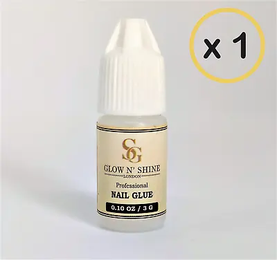 5 X 3g EXTRA STRONG NAIL GLUE 💅CLEAR ADHESIVE💅 Acrylic False Nails Tips💅 • £2.09