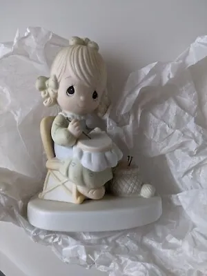 Precious Moments  Mother Sew Dear . Porcelain Figurine. In Original Box • $12.99