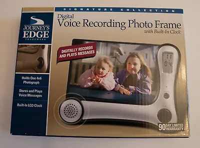 Digital Voice Recording Photo Frame With Built In Clock By Journey’s Edge • $7.25