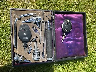 £9.99 • Buy Vintage “Cowlland”Medical Instrument - Boxed With Purple Silk Inner & Sound Case