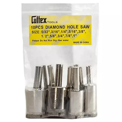 Diamond Hole Saw Kit CUTTEX TOOLS Drill Bit Set For GlassCeramicMarbleGranite • $11.95