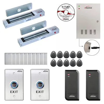 Two Door Access Control With Software Maglock Time Attendance TCP/IP Controller • £458.35