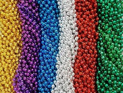 200 Asst Round Mardi Gras Gra Beads Necklaces Party Favors Huge Lot • $46.99