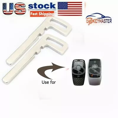 2x Uncut Emergency Insert Remote Key Blade For Mercedes Benz E Class W213 • $9.99