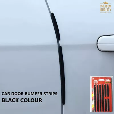 8Pcs Black Car Door Side Edge Bumper Guard Rubber Protector Anti Collision Strip • £4.49