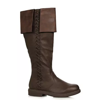 Brown Scottish Highland Renaissance Fair Knight Viking Archer Mens Knee Boots • $93.95