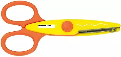 £4.25 • Buy 2 Wavy Edge Scissors Kids Children Art & Craft Novelty Cut Safety Stationery 