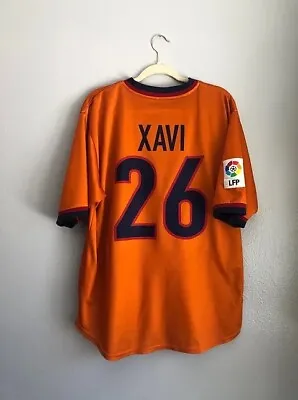 Xavi Barcelona 1999 2000 Nike Jersey XL Soccer Kit Football Futbol Vintage FCB • $125