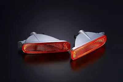 D-MAX Turn Signal Front Light Orange Right Left Set For Silvia S14 200SX • $114.99