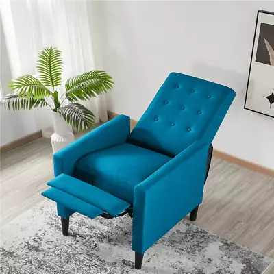 Modern Tufted Fabric Recliner Chair With Pocket Spring Living Room Home Theater • $165.30