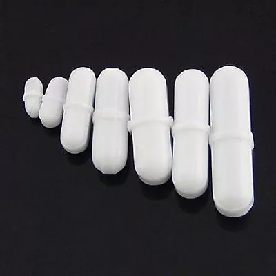 7pcs PTFE Magnetic Stirrer Mixer Stir Bar White Color • $6.49