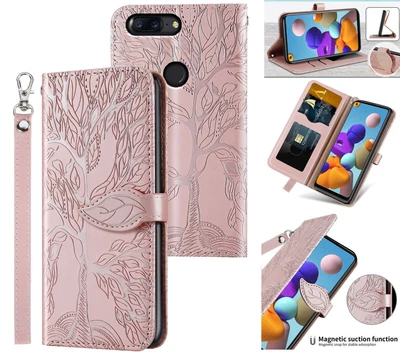 $6.95 • Buy Oneplus 5T Embossed Pu Leather Wallet Case Tree
