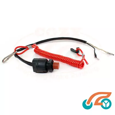Boat Motor Kill Stop Switch & Safety Tether Lanyard For Yamaha Tohatsu Outboard • $16.99