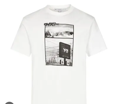 Y-3 T-Shirt Graphic Logo - White XXL • £39