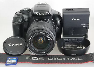 Canon EOS 1100D 12MP Digital SLR Canon 18-55mm Lens Charger Working & Usable • £35