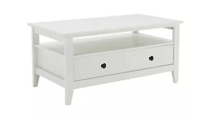 Minato 1 Drawer Coffee Table - White • £161.99