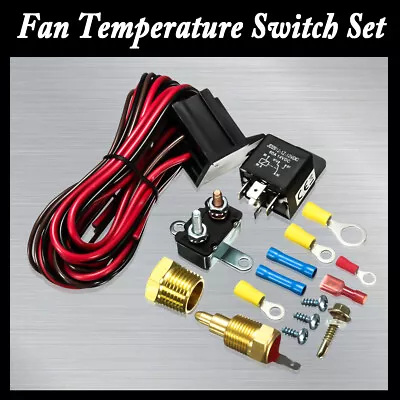 £11.96 • Buy Engine Cooling Fan Thermostat Temperature Switch Sensor Relay Kit 210-19