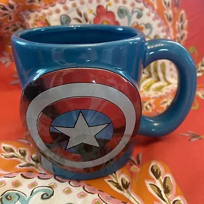 Marvel Avengers Captain America Sculpted Ceramic Coffee Mug Vandor • $8