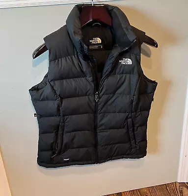 The North Face Black Nuptse 700 Down Vest  Puffer Retro VTG - Womens Size Medium • $89