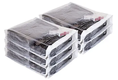 5-Pack Clear Vinyl Zippered Storage Bags 9 X 11 X 2 Inch With Display Pocket • $13.99