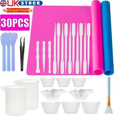 £10.99 • Buy Resin Mixing Cup Tools Kit Silicone Mat For DIY Resin Casting Jewelry Making Set