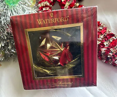 $45 • Buy Waterford Holiday Heirloom Christmas Tree Ornament-stained Glass Ball New In Box