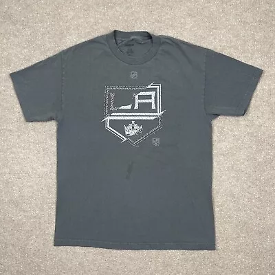 LA Kings Shirt Mens Large Gray Short Sleeve Crew Neck Casual NHL 77 Carter Adult • $6.98